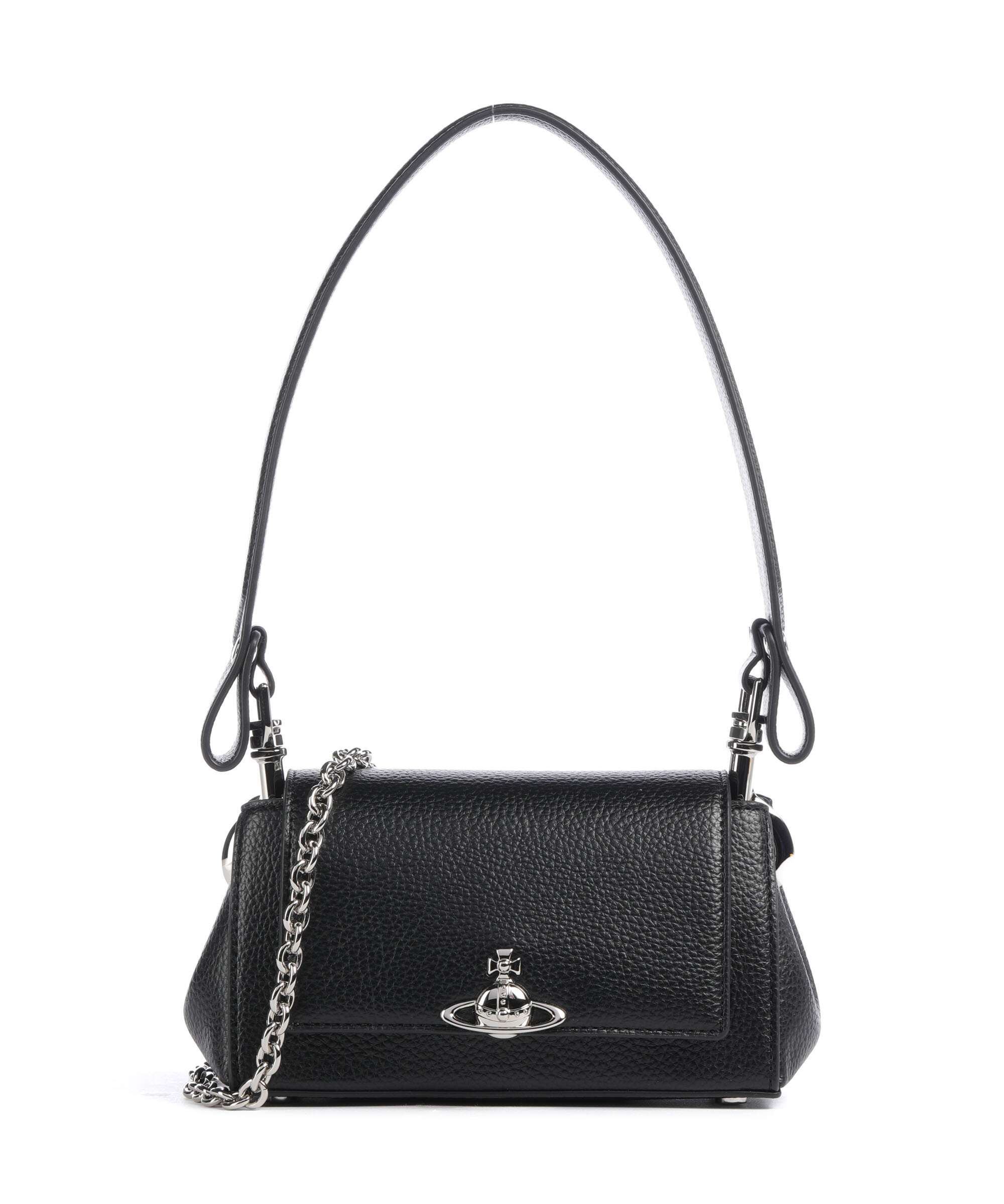 Vivienne Westwood Hazel Grain Small Torba na ramię black