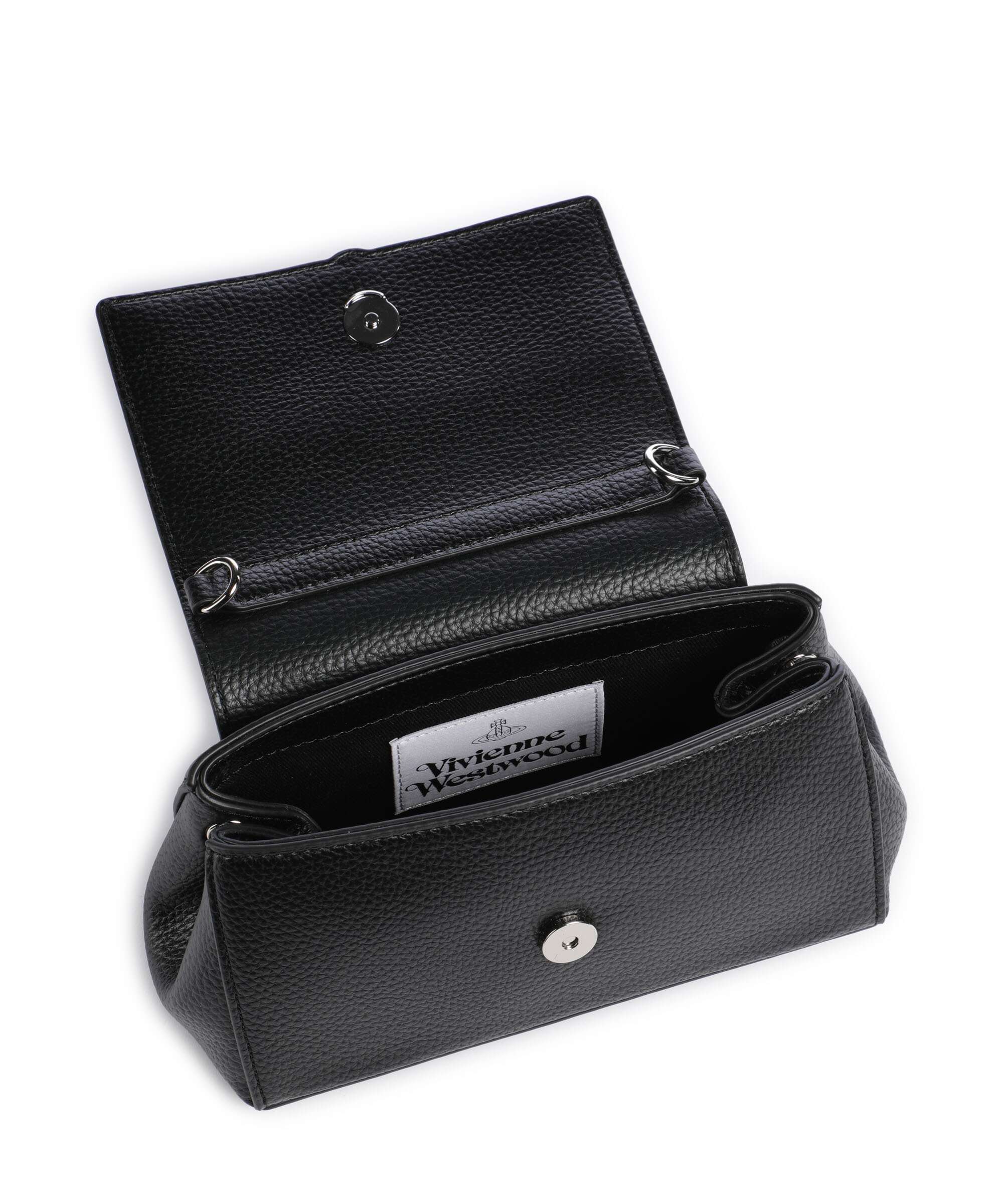 Vivienne Westwood Hazel Grain Small Torba na ramię black - Image 6