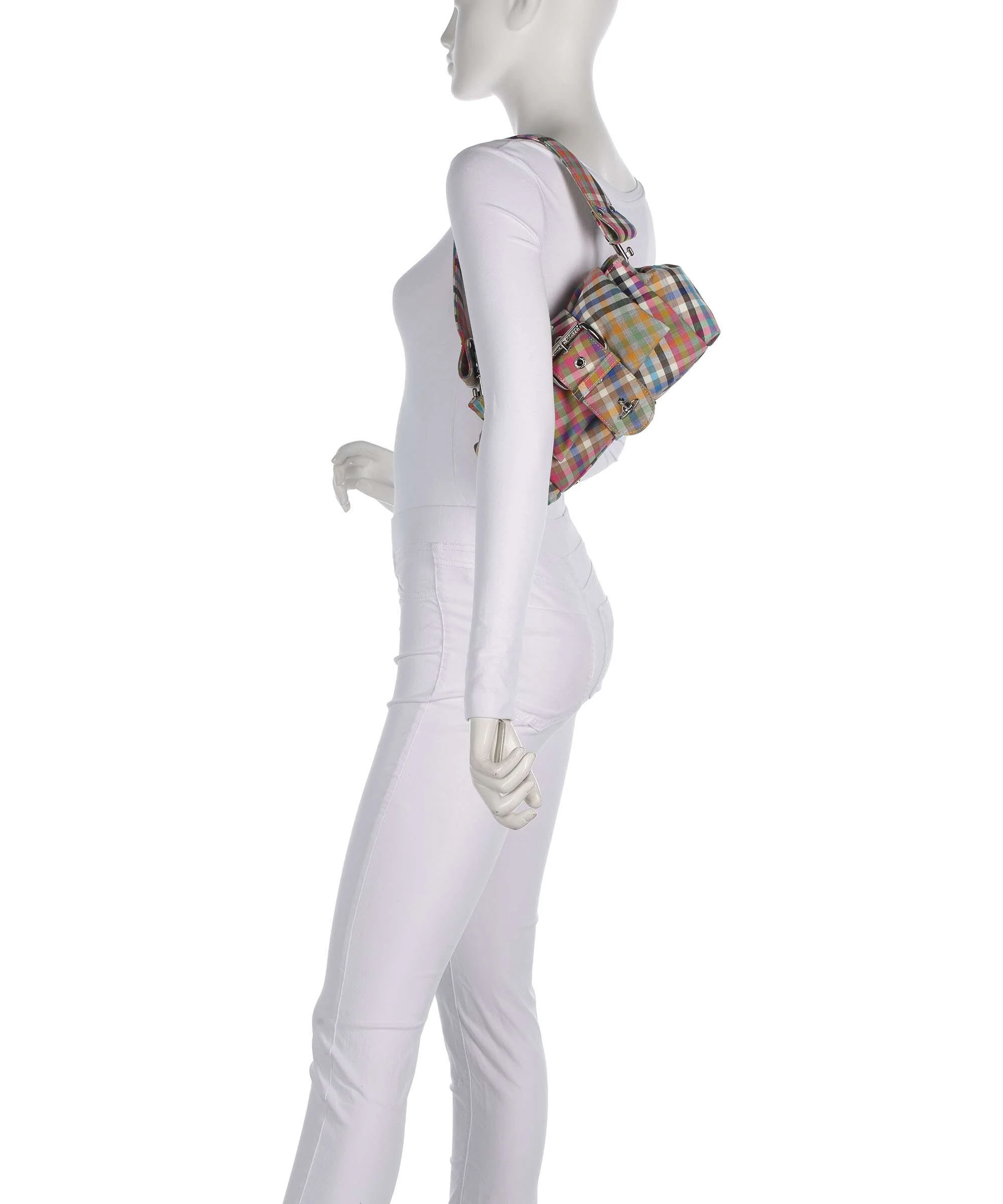 Vivienne Westwood Hazel Heather Check Treasure Torba na ramię multicolour - Image 3