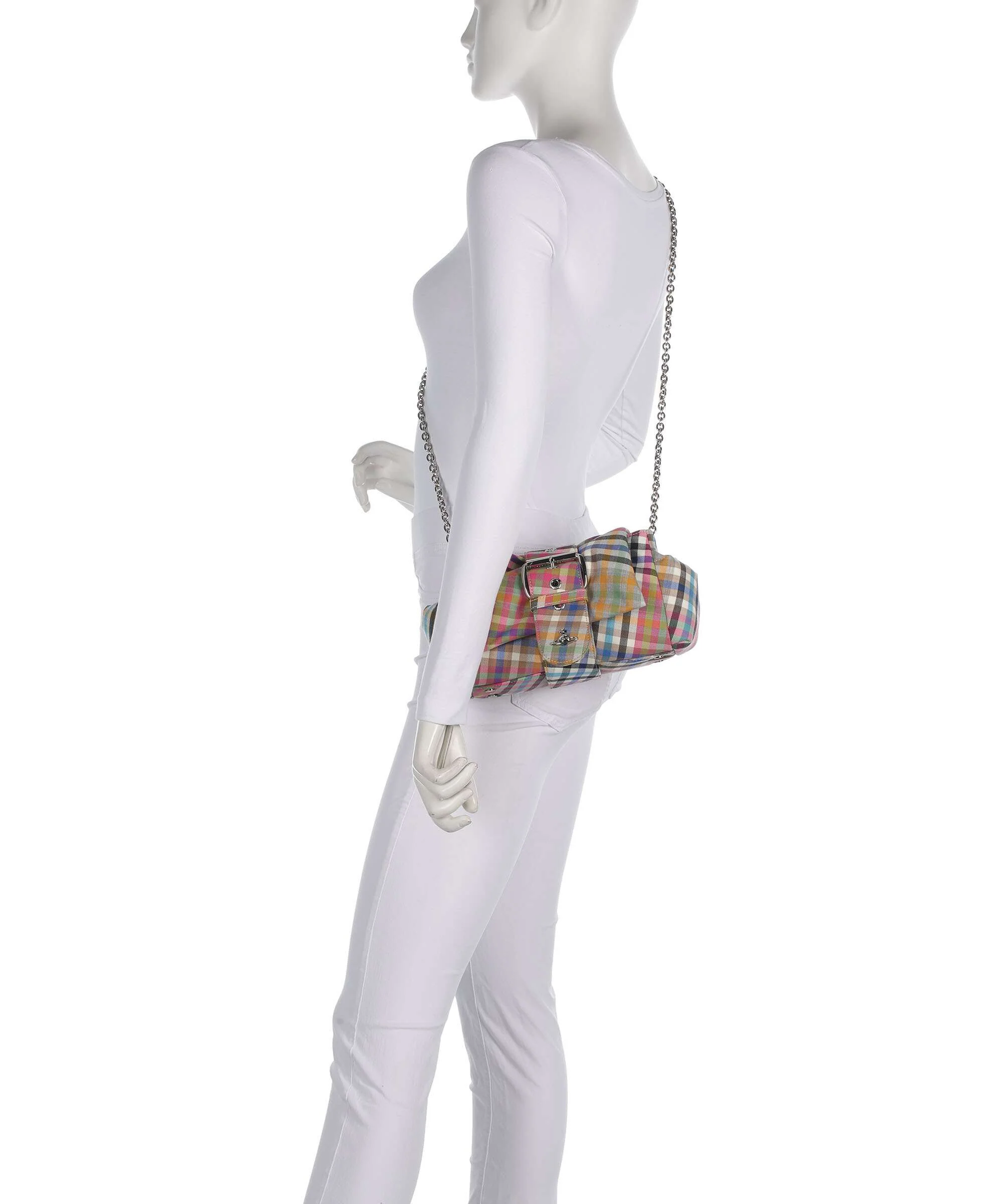 Vivienne Westwood Hazel Heather Check Treasure Torba na ramię multicolour - Image 4