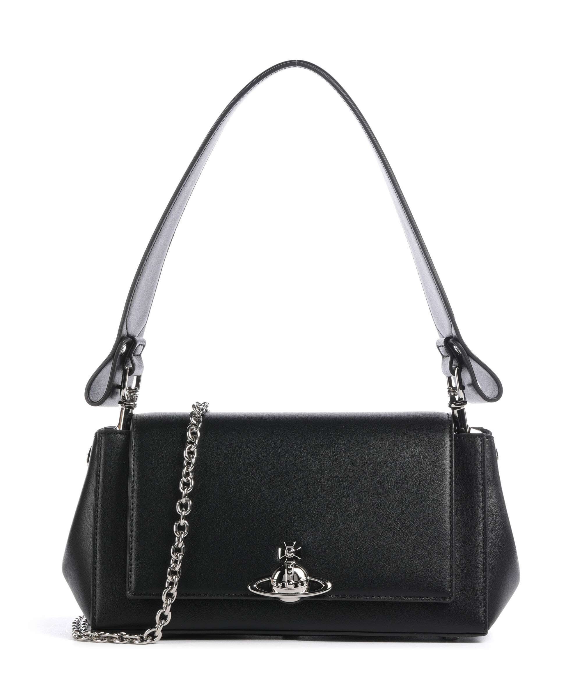 Vivienne Westwood Hazel Smooth Medium Torba na ramię black
