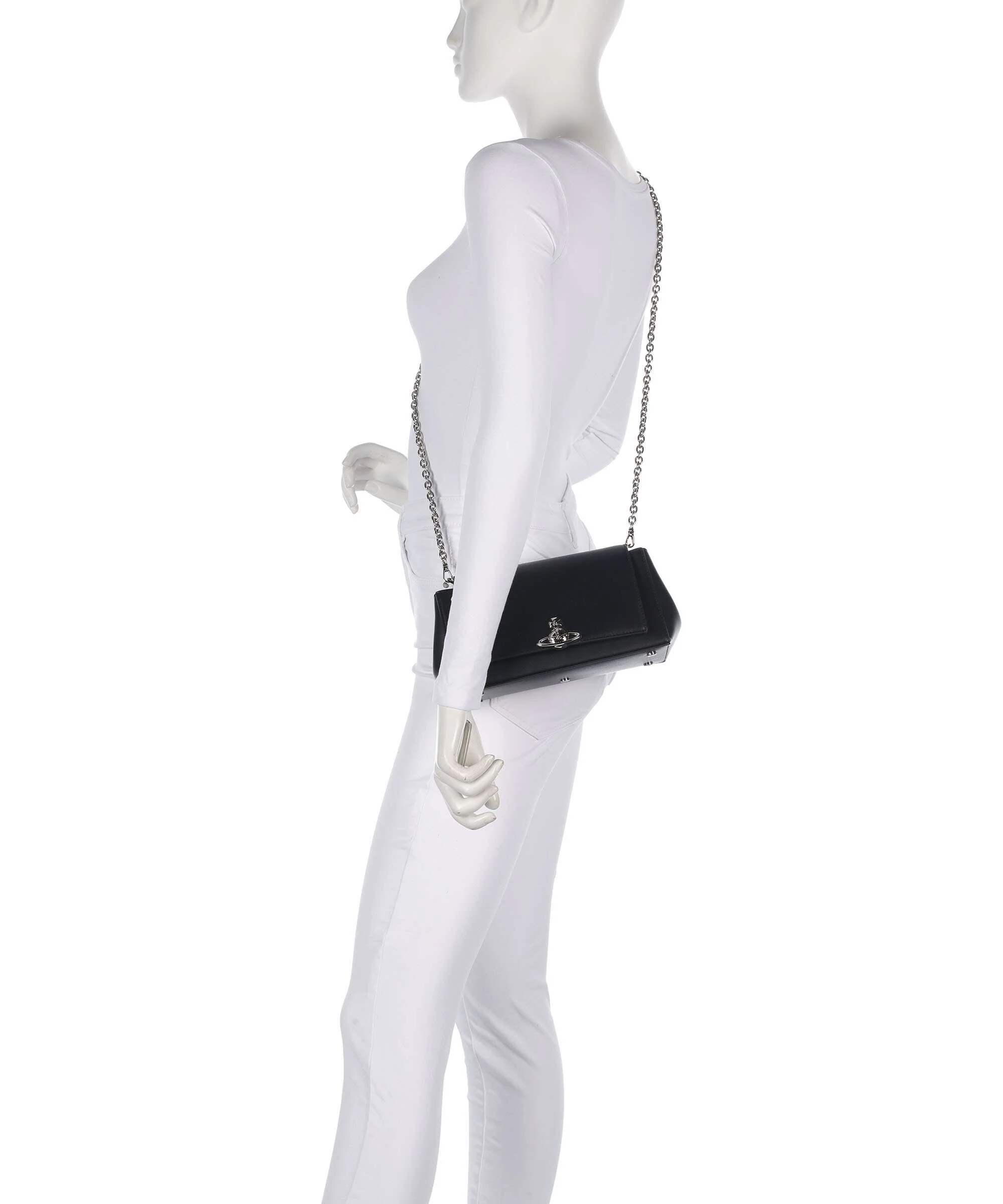 Vivienne Westwood Hazel Smooth Medium Torba na ramię black - Image 4