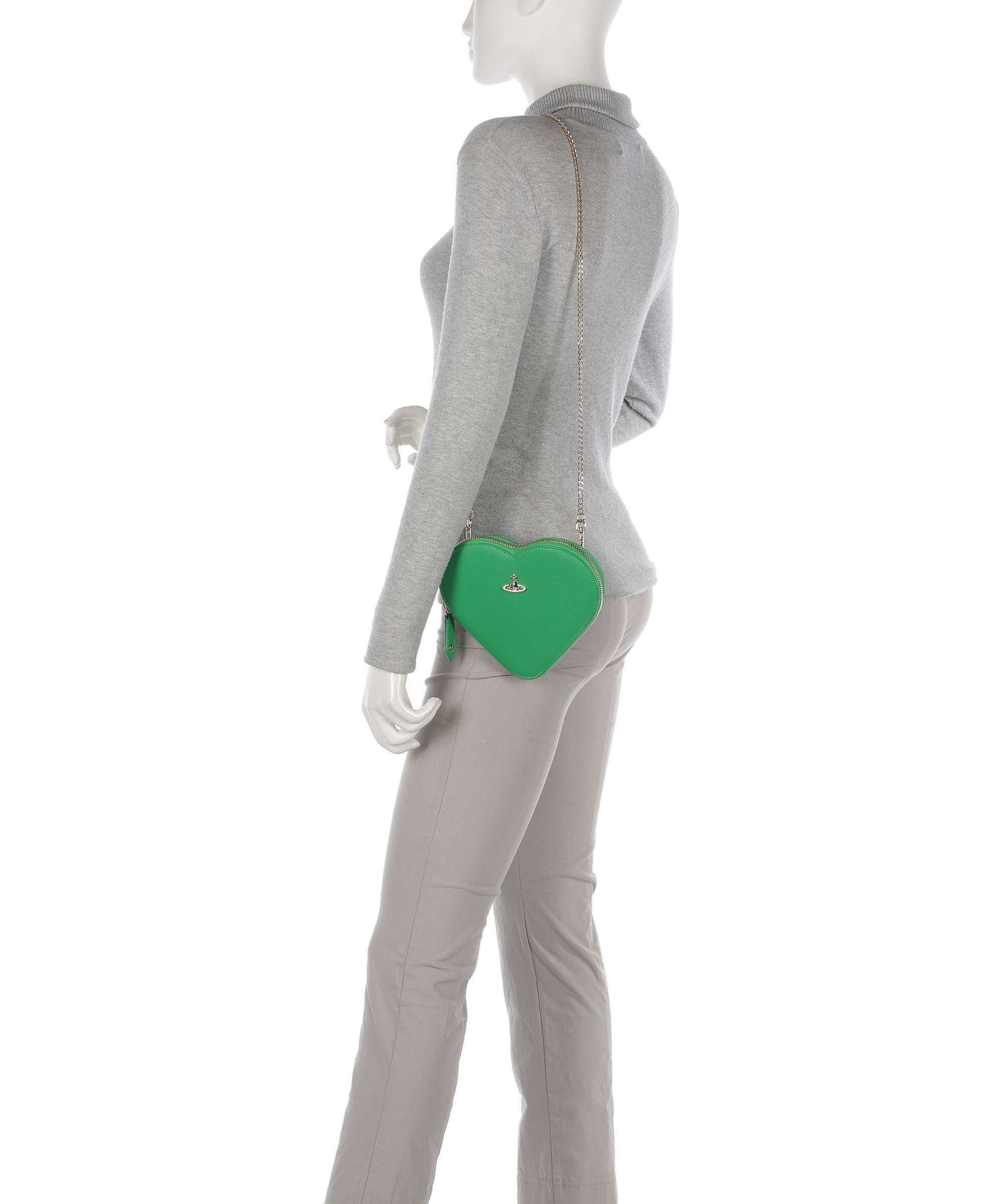 Vivienne Westwood Heart Saffiano Biogreen Torba przez ramię bright green - Image 3