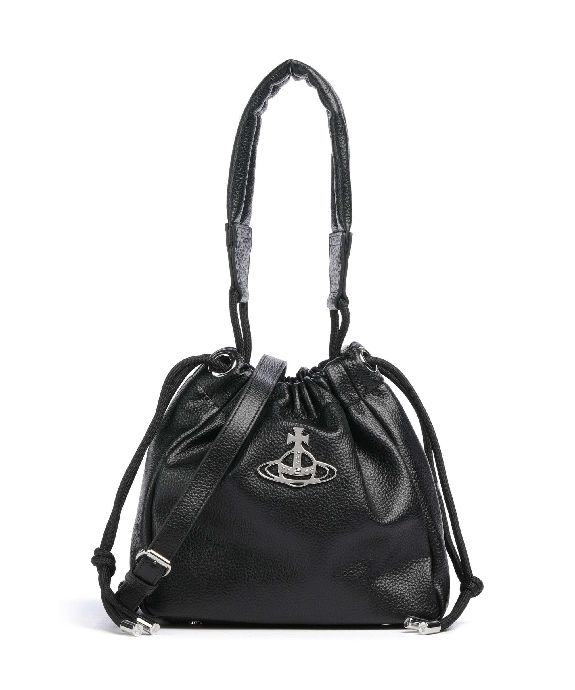 Vivienne Westwood Hilary Grain Small Torebka worek black