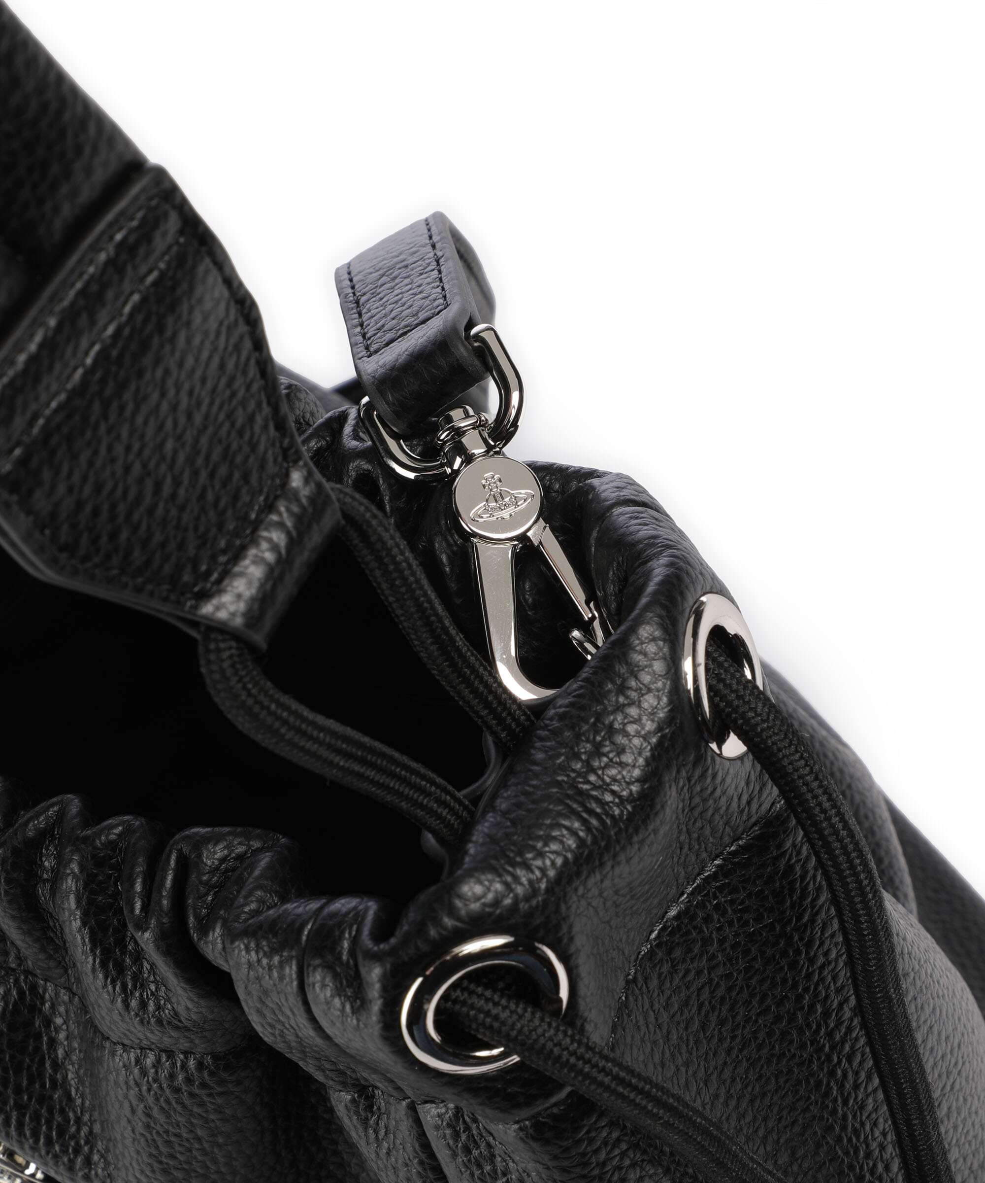 Vivienne Westwood Hilary Grain Small Torebka worek black - Image 5