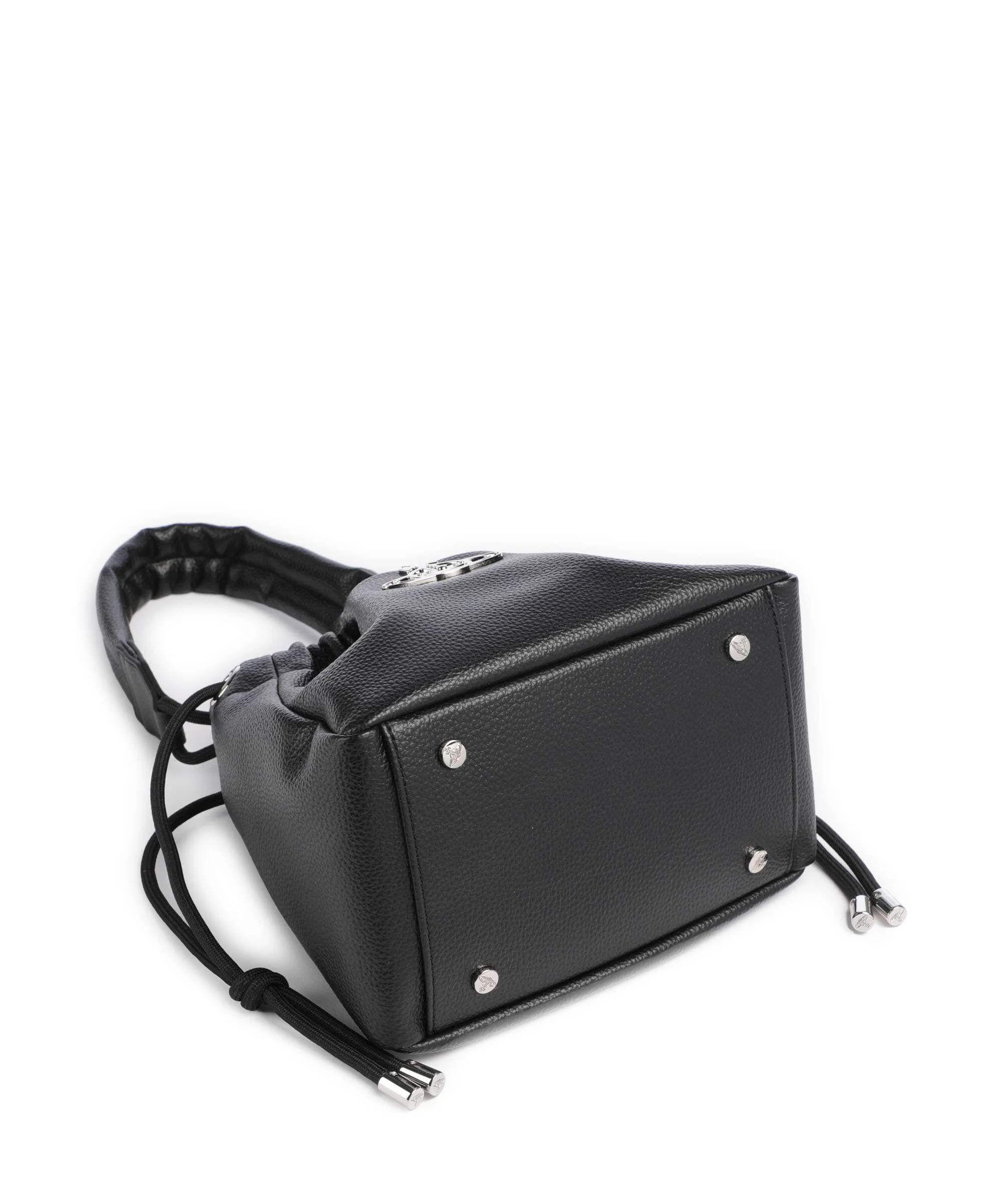 Vivienne Westwood Hilary Grain Small Torebka worek black - Image 6