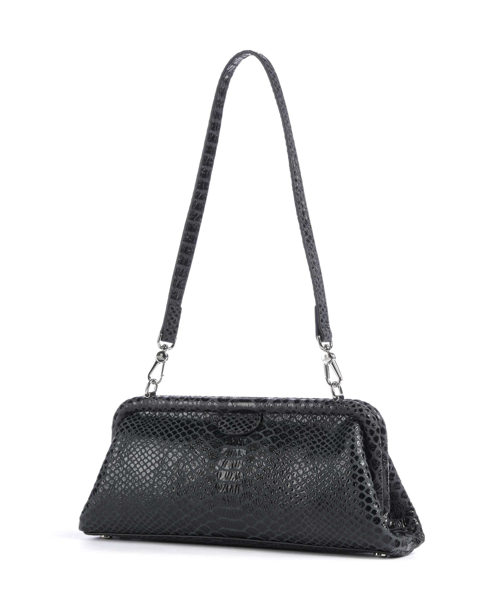 Vivienne Westwood Jane Snake Effect Torba na ramię dark grey - Image 2