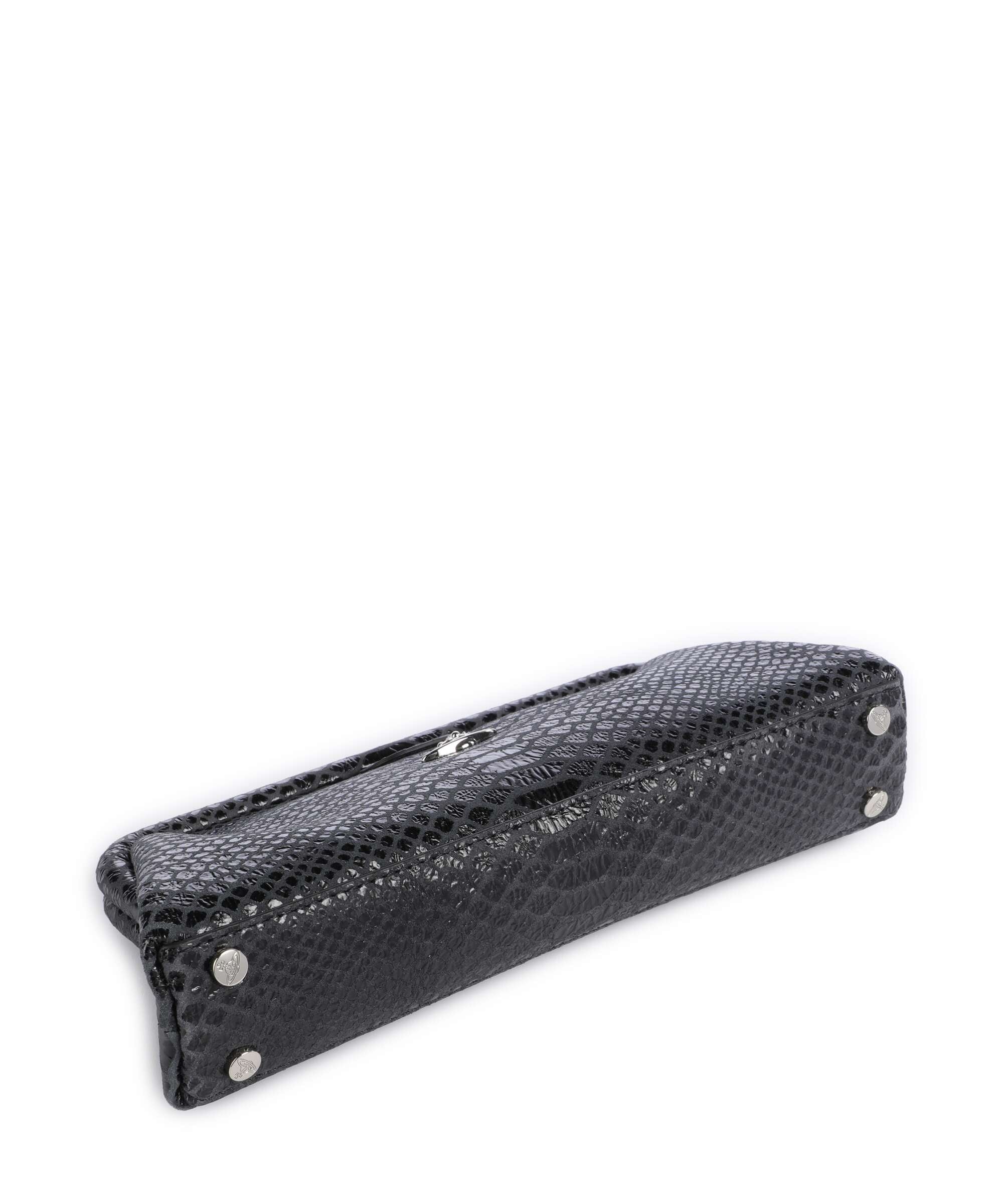 Vivienne Westwood Jane Snake Effect Torba na ramię dark grey - Image 4