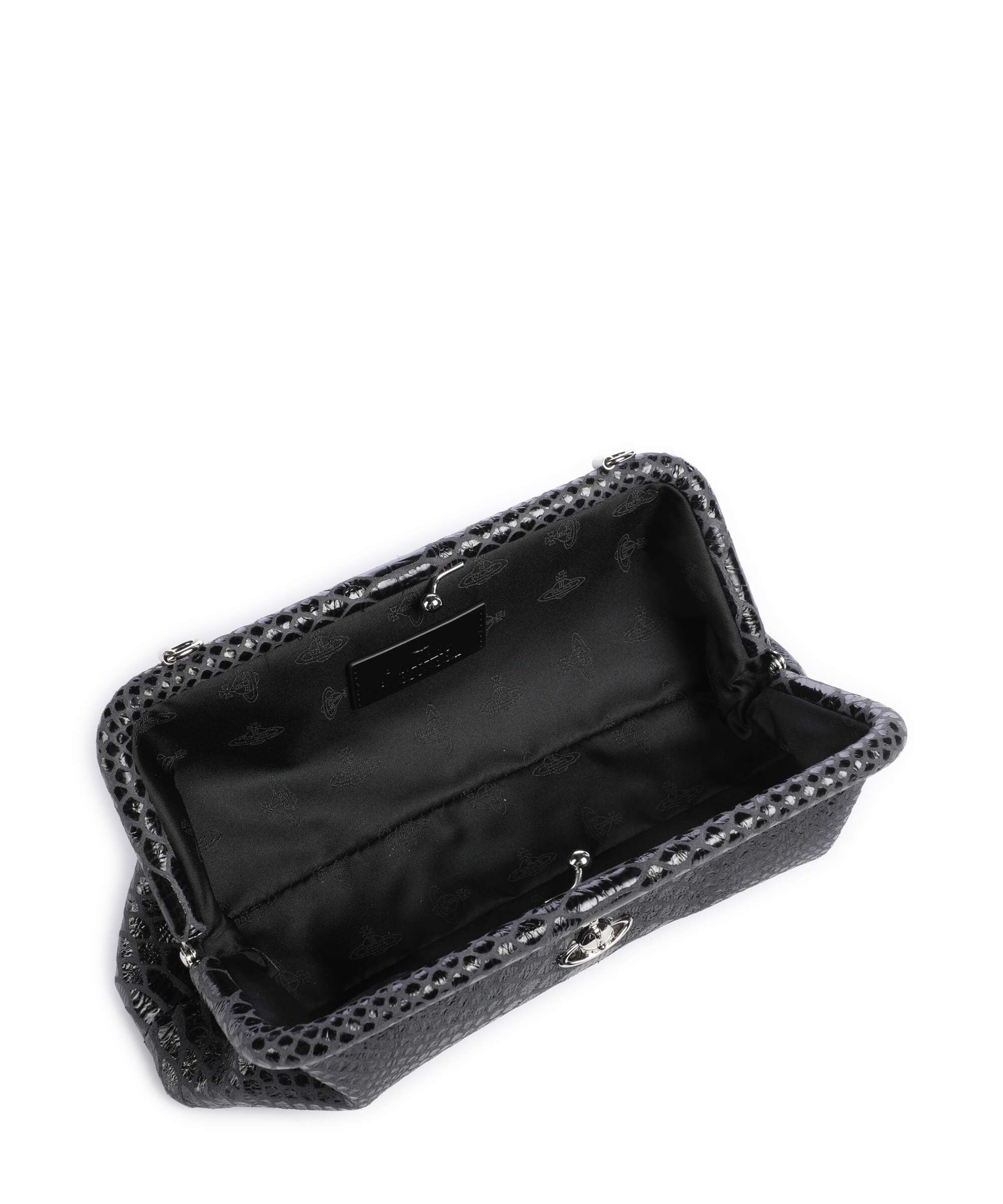 Vivienne Westwood Jane Snake Effect Torba na ramię dark grey - Image 5