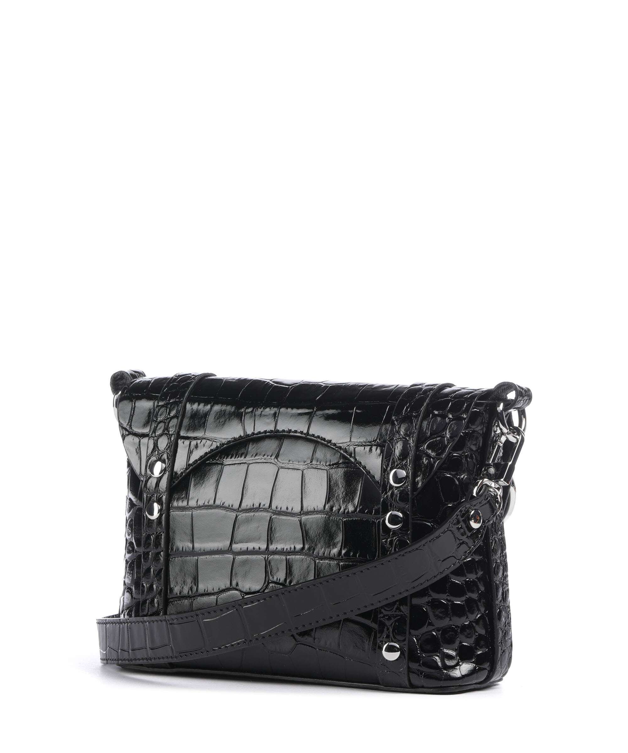 Vivienne Westwood Kim Embossed Croc Torba przez ramię black - Image 2