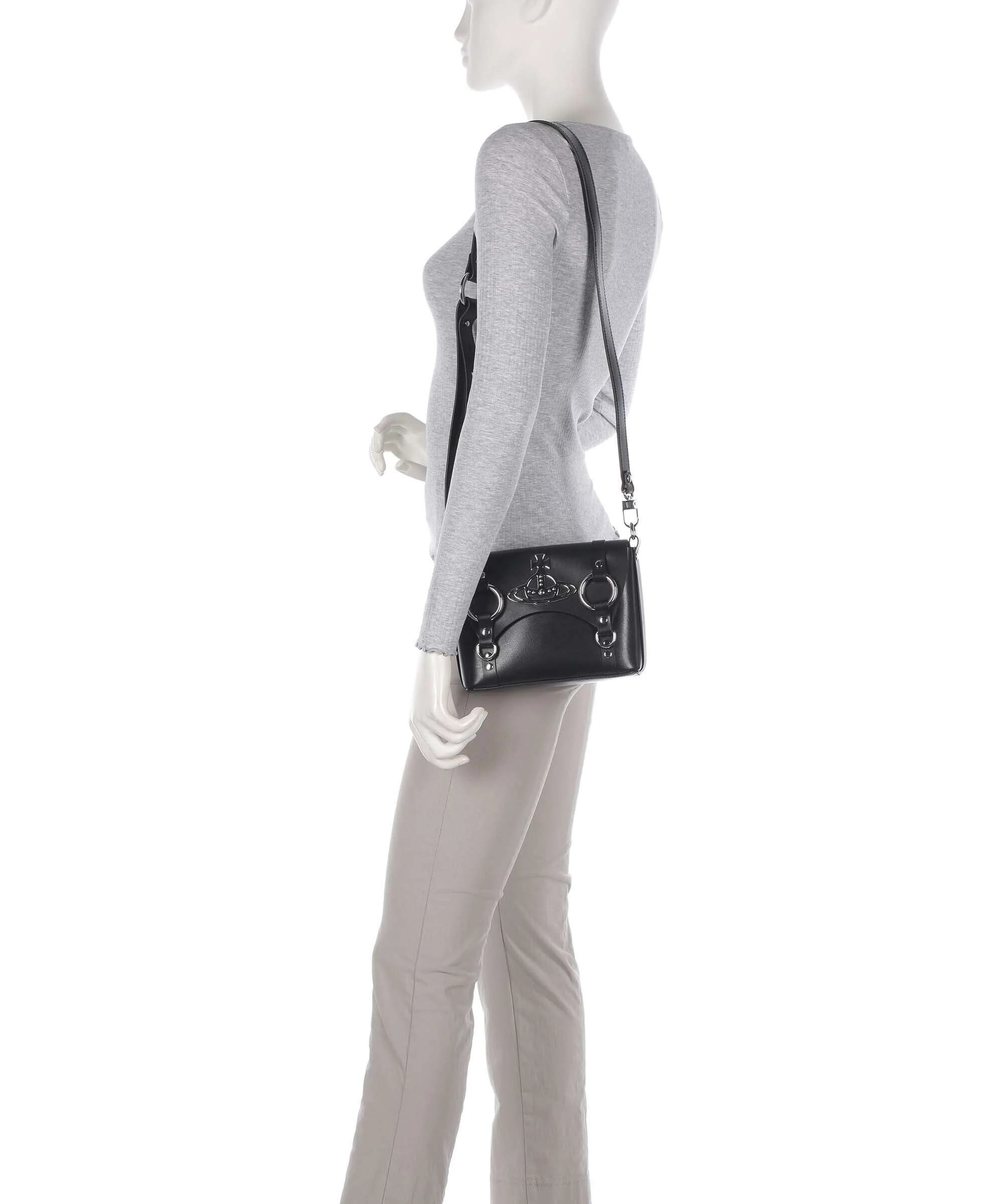 Vivienne Westwood Kim Smooth Torba przez ramię black - Image 3