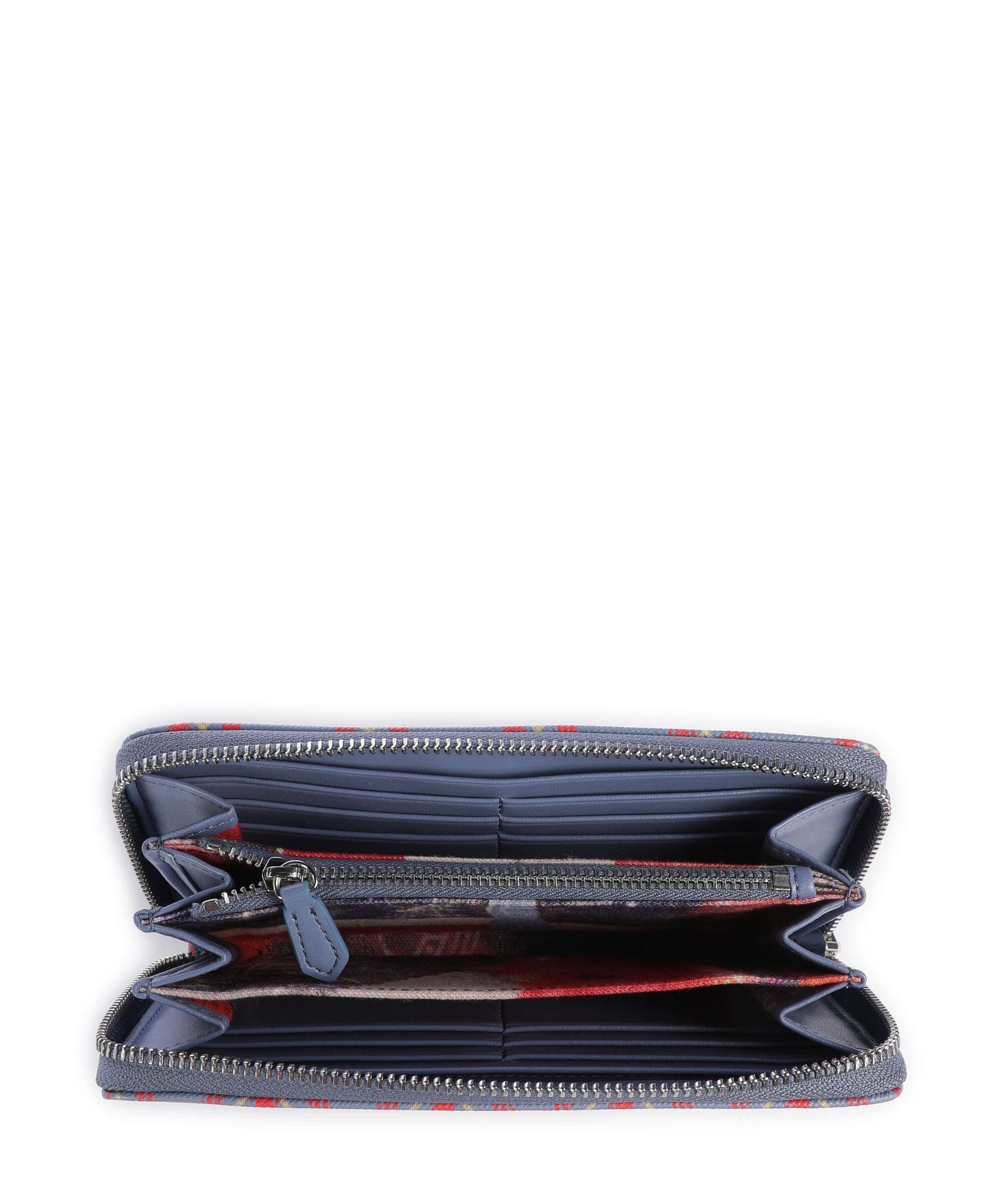 Vivienne Westwood Saffiano Printed Classic Portfel blue/orange tartan - Image 2