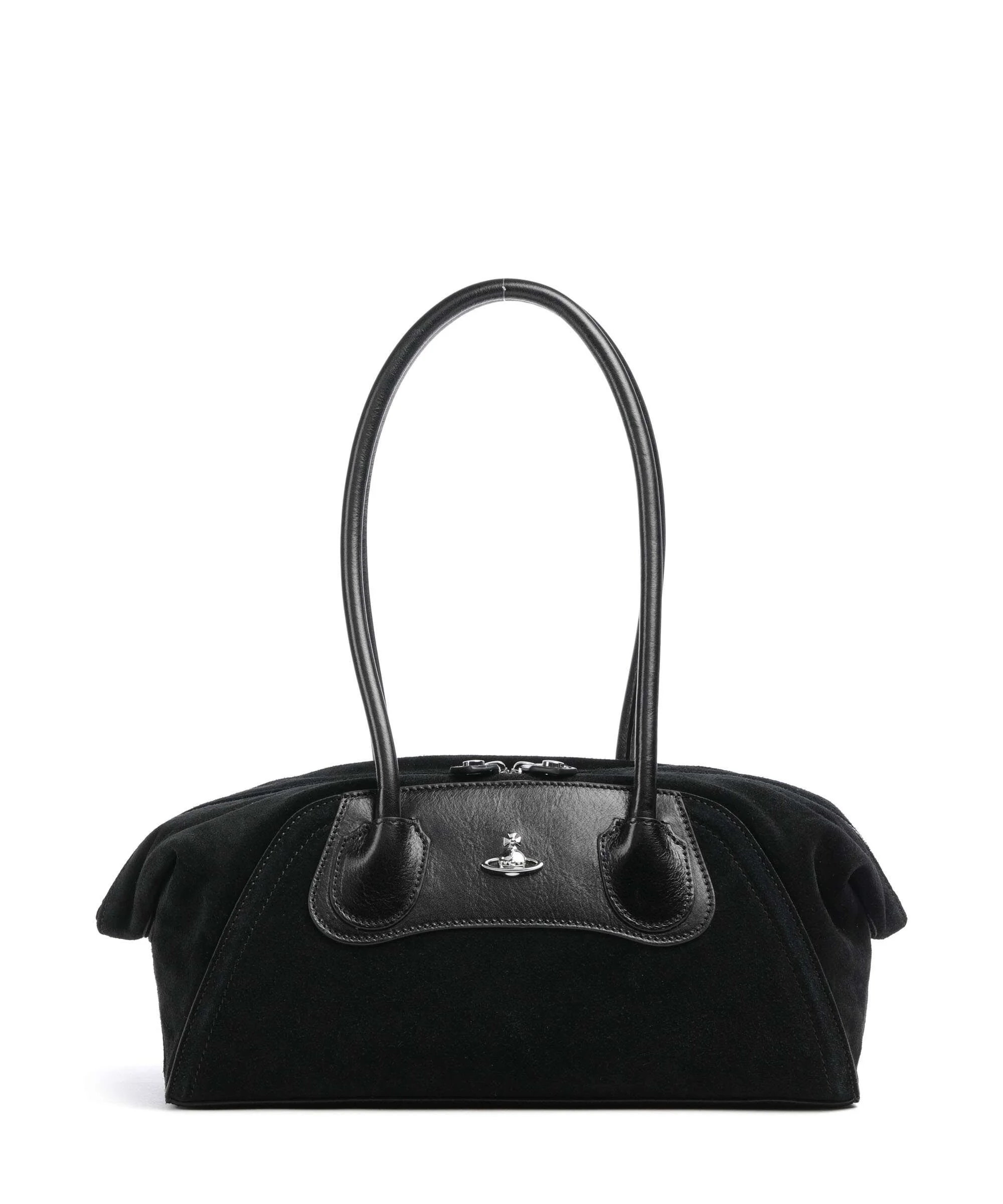 Vivienne Westwood Shirley Suede Small Torba na ramię black