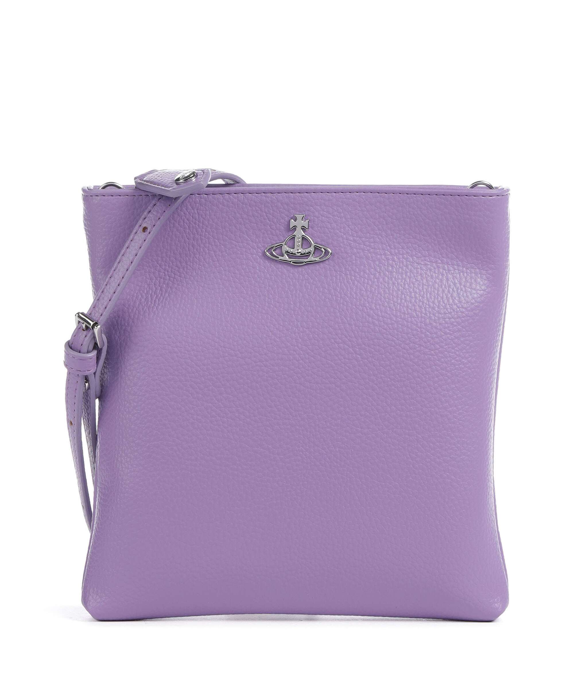 Vivienne Westwood Squire Square Re-Vegan Grain Torba przez ramię purple