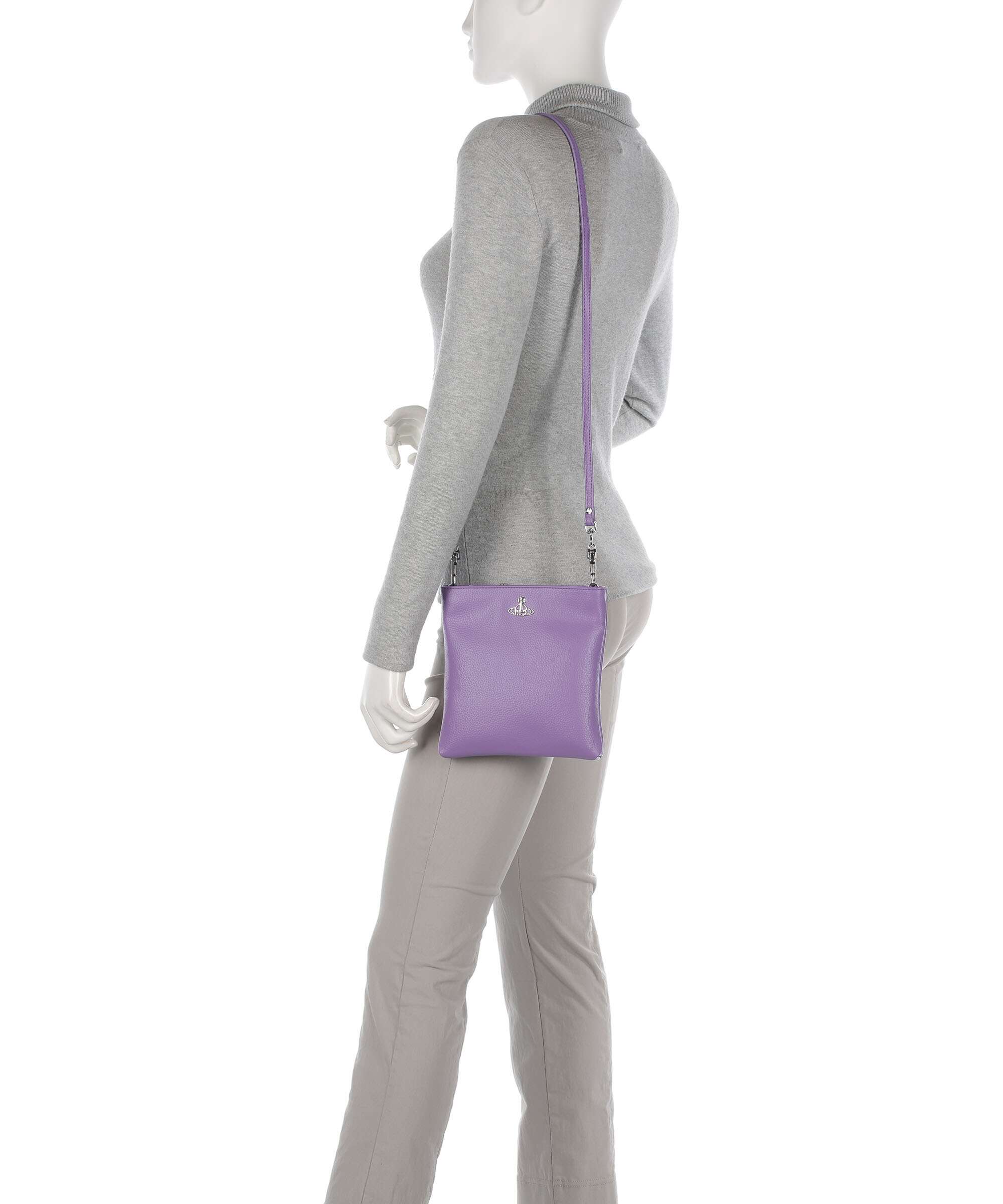 Vivienne Westwood Squire Square Re-Vegan Grain Torba przez ramię purple - Image 3
