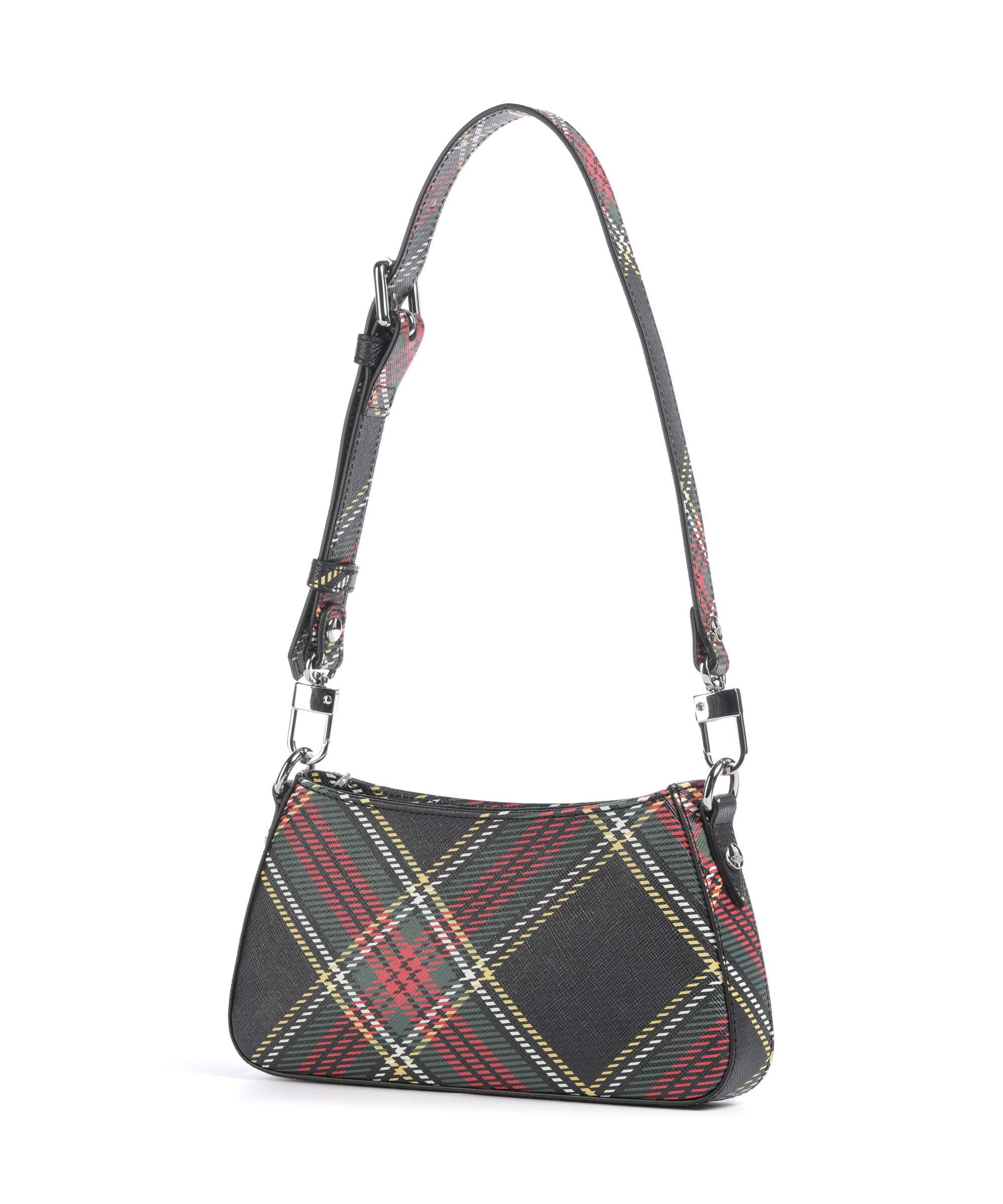 Vivienne Westwood Tasha Saffiano Printed Torba na ramię chelsea tartan - Image 2