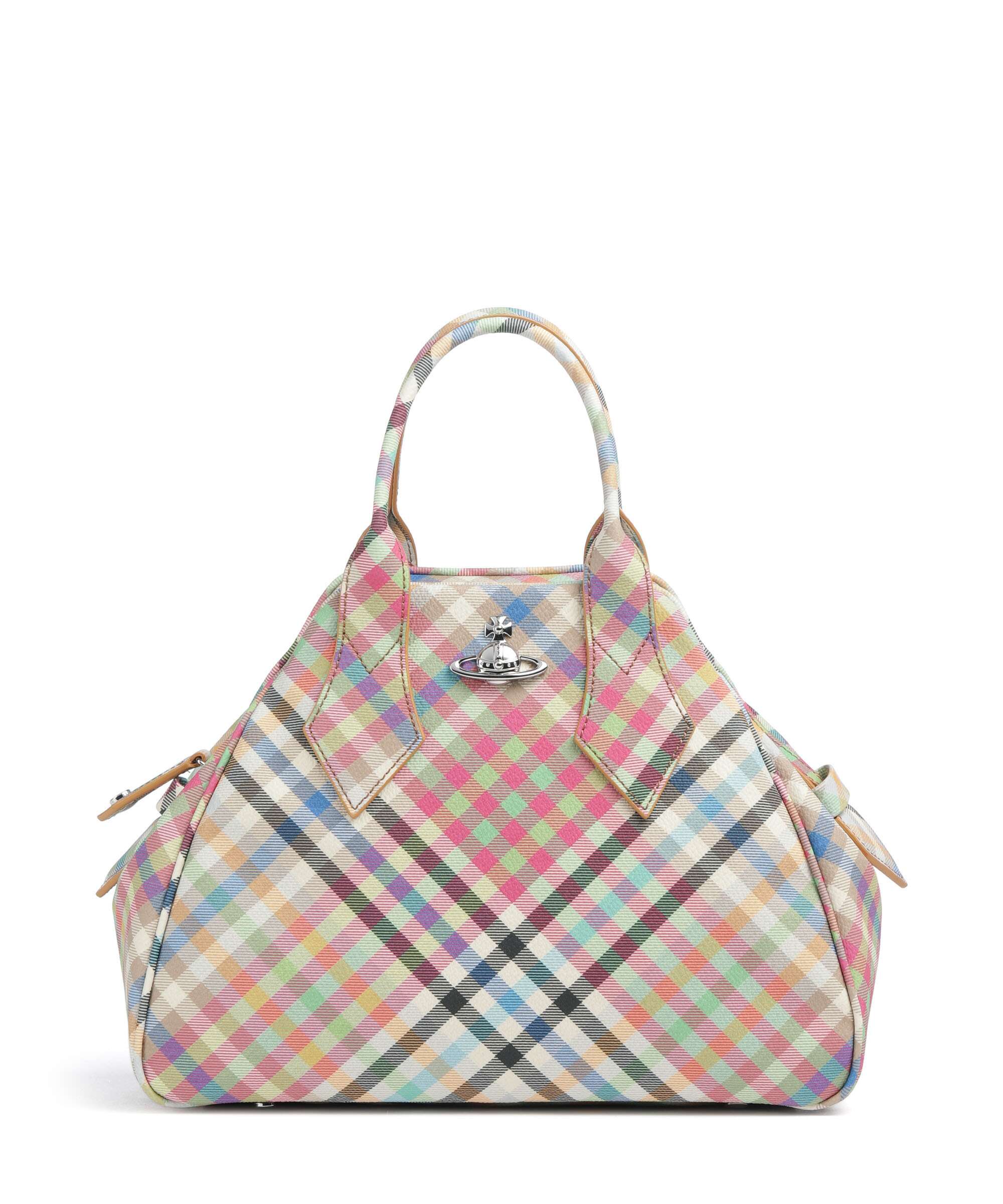 Vivienne Westwood Yasmine Buccia D'Arancia Medium Torebka heather plaid