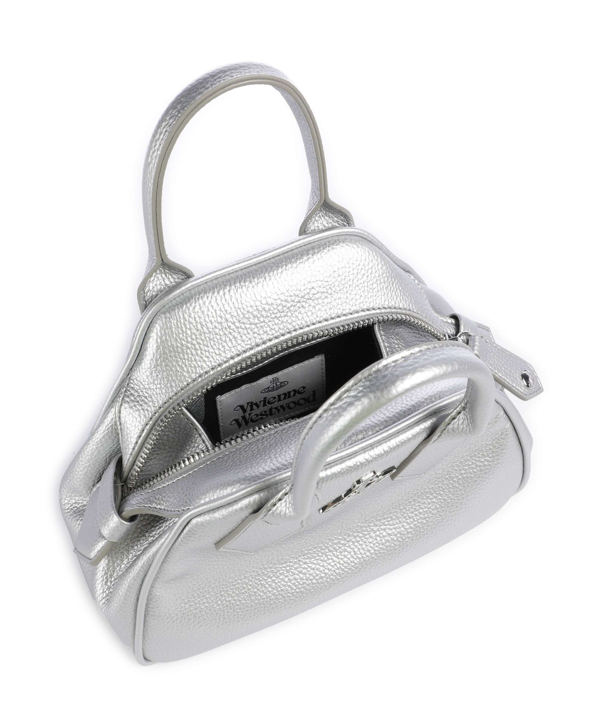Vivienne Westwood Yasmine Grain Small Torebka silver - Image 6
