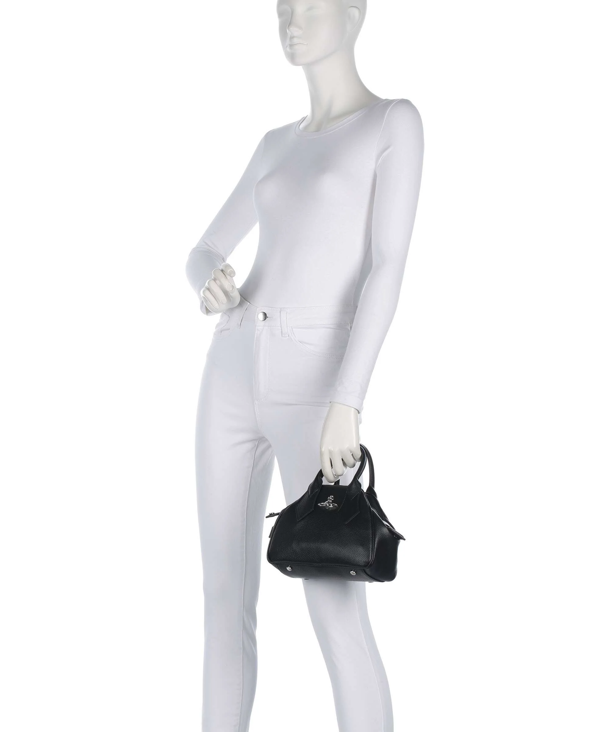 Vivienne Westwood Yasmine Grain Small Torebka black - Image 3