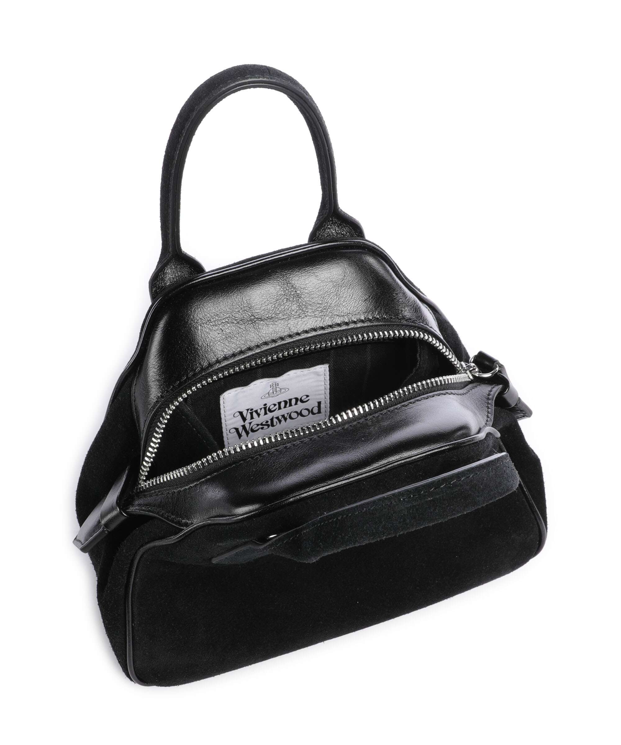 Vivienne Westwood Yasmine Suede Small Torebka black - Image 6
