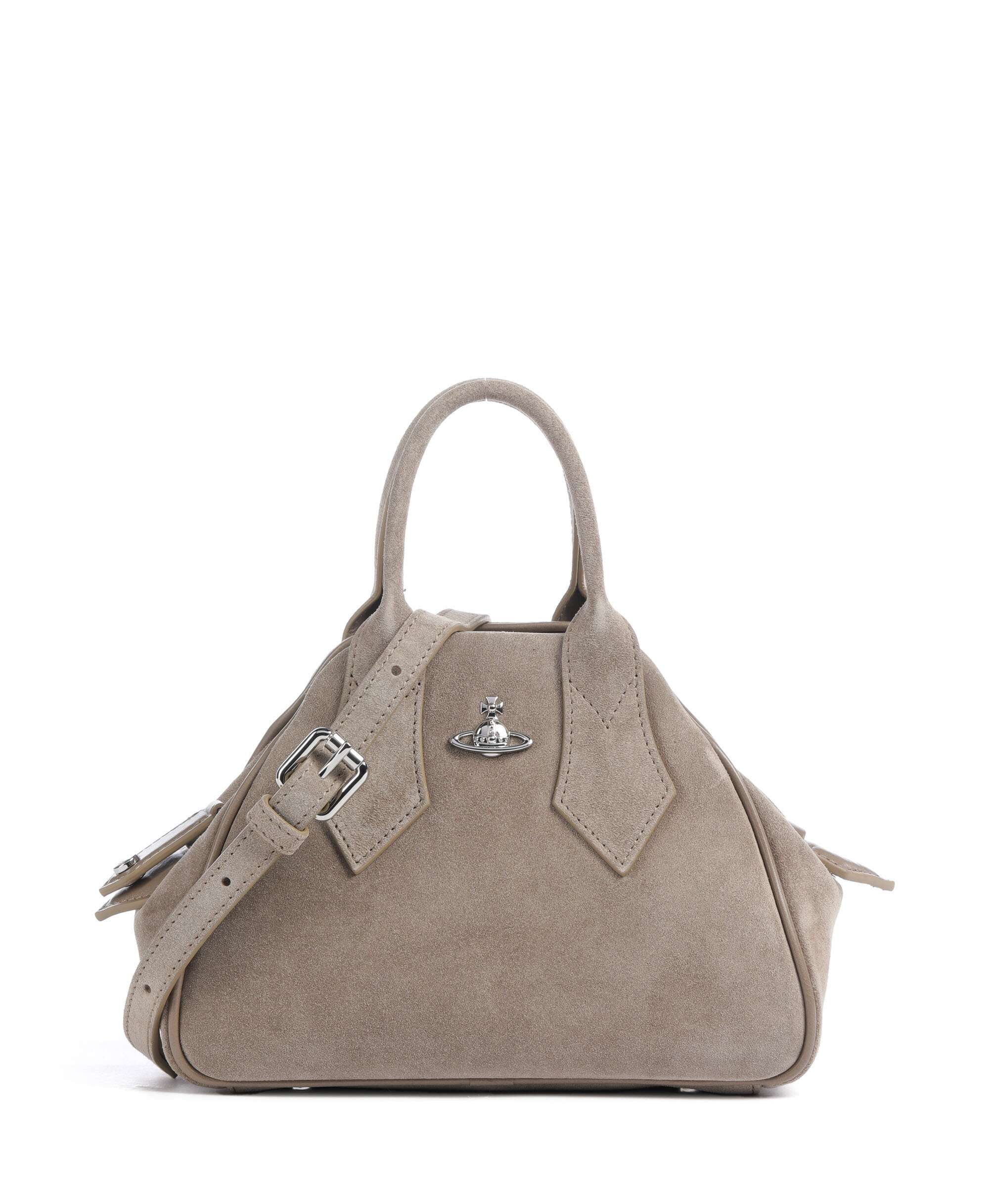 Vivienne Westwood Yasmine Suede Small Torebka stone