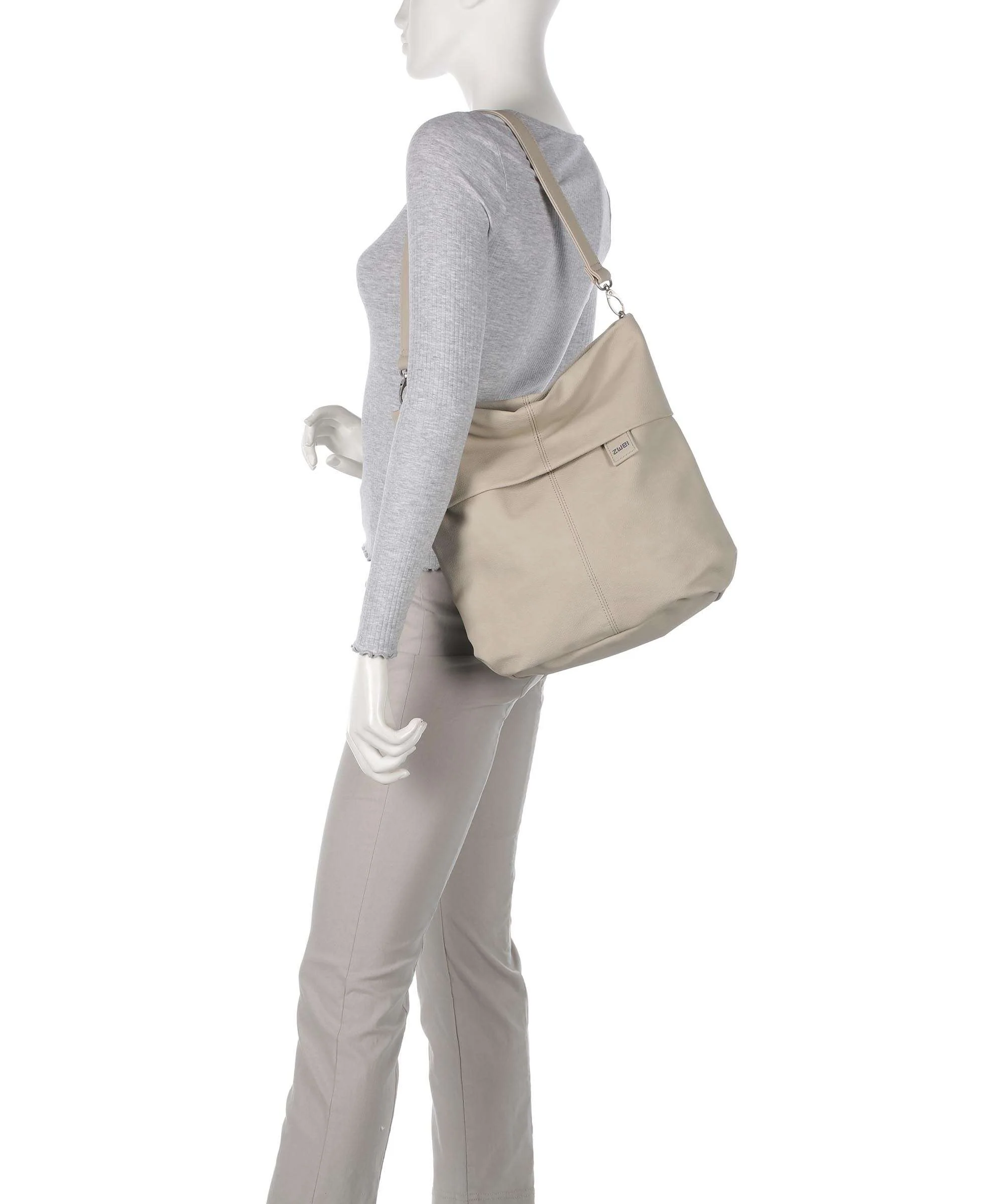 Zwei Mademoiselle.M M12 Torebka worek nubuk linen - Image 3