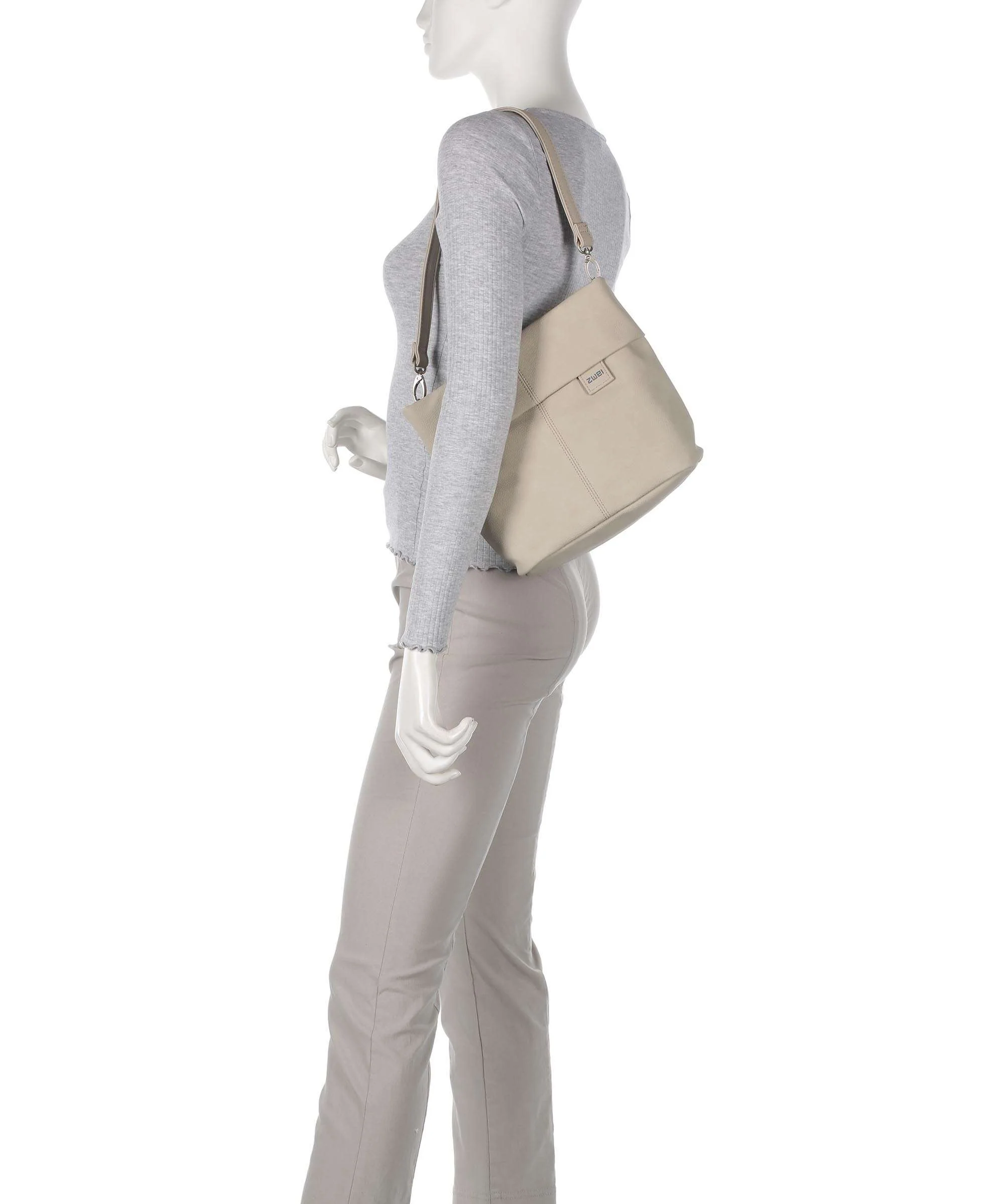 Zwei Mademoiselle.M M8 Torba na ramię nubuk linen - Image 3