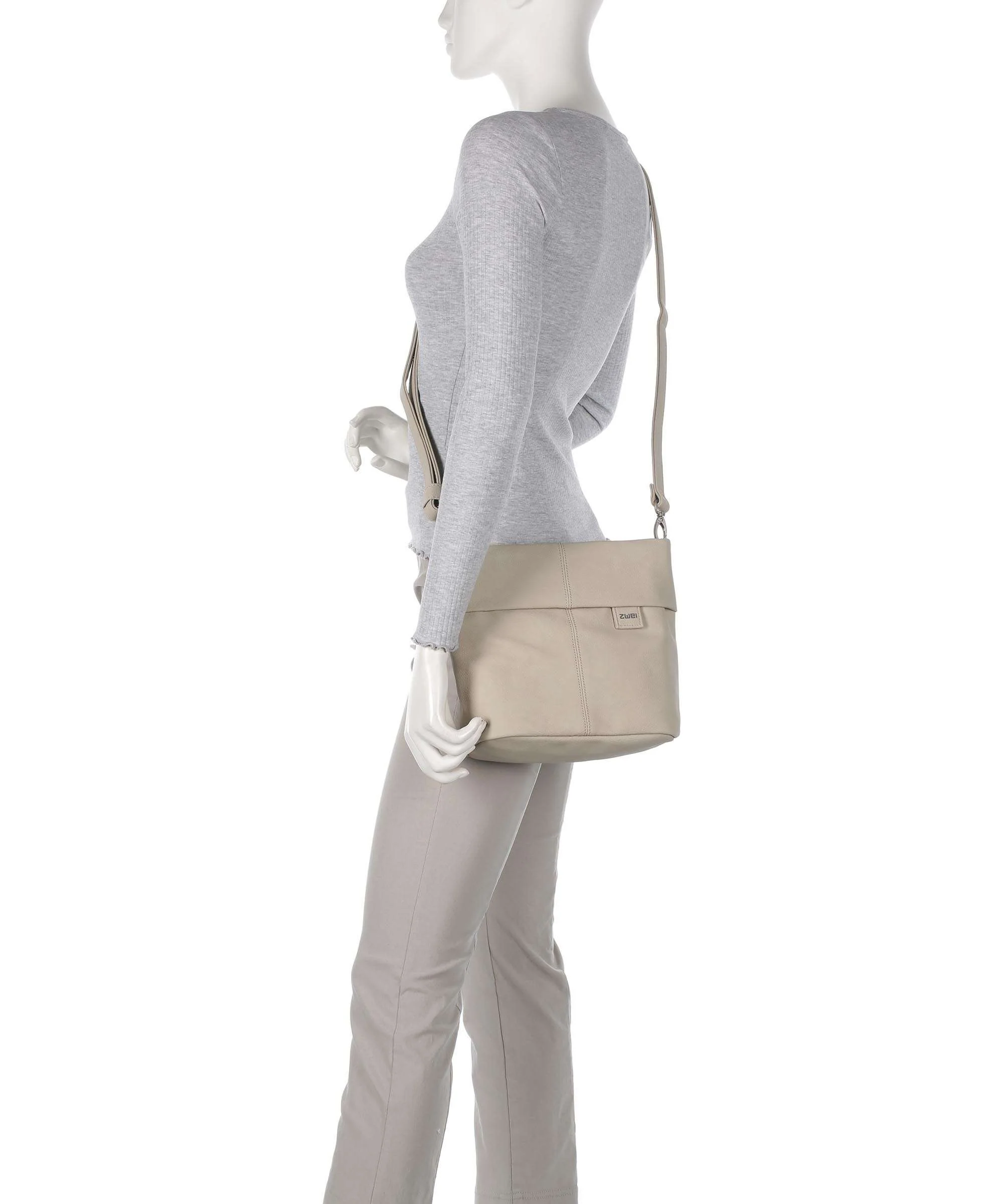 Zwei Mademoiselle.M M8 Torba na ramię nubuk linen - Image 4